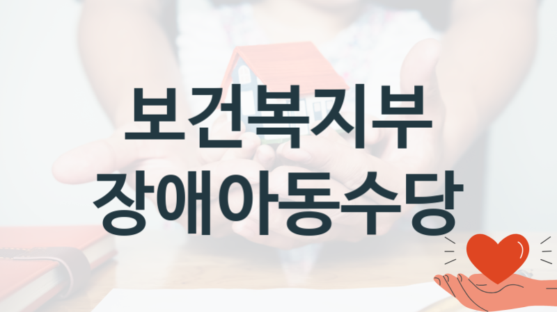 보건복지부
장애아동수당