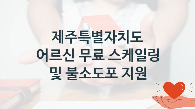 제주특별자치도
어르신 무료 스케일링 및 불소도포 지원
