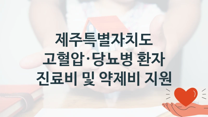 제주특별자치도
고혈압·당뇨병 환자 진료비 및 약제비 지원