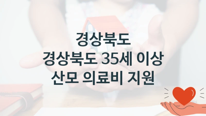 경상북도
경상북도 35세 이상 산모 의료비 지원
