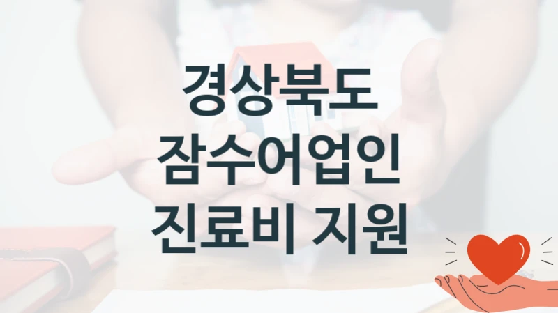 경상북도
잠수어업인 진료비 지원