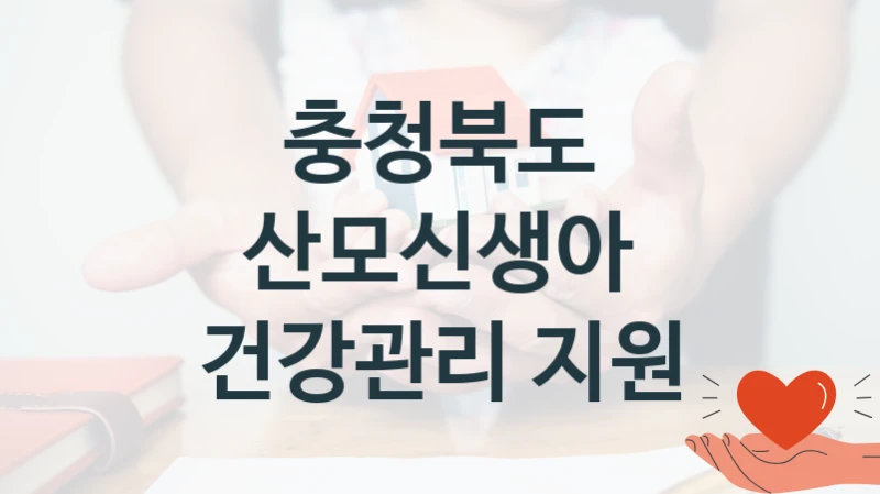 충청북도
산모신생아 건강관리 지원