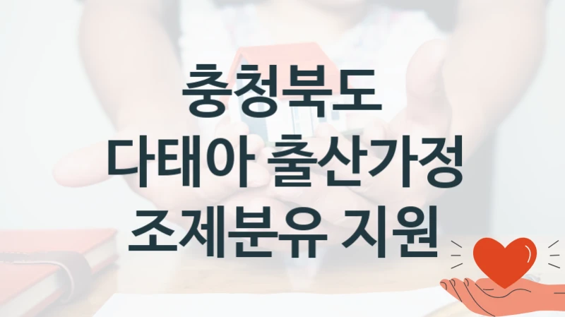 충청북도
다태아 출산가정 조제분유 지원
