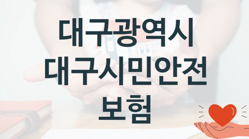 대구광역시
대구시민안전보험