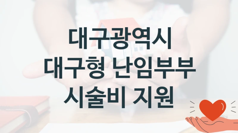 대구광역시
대구형 난임부부 시술비 지원