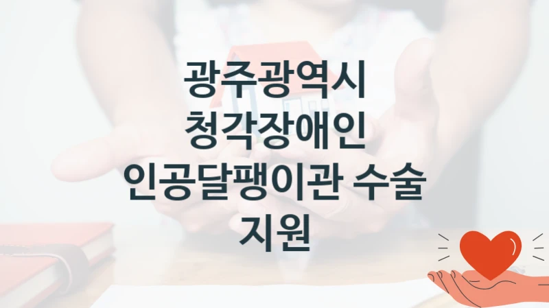 광주광역시
청각장애인 인공달팽이관 수술 지원