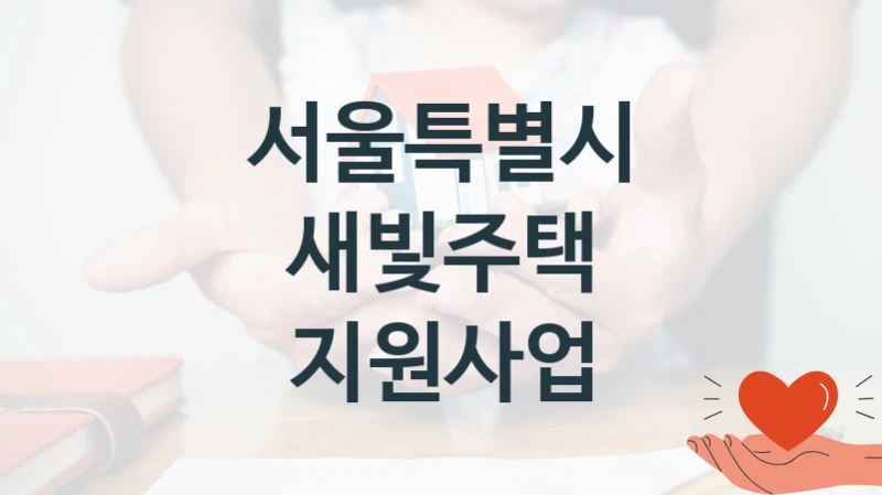 서울특별시
새빛주택 지원사업