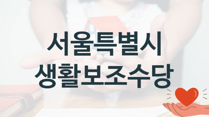 서울특별시
생활보조수당