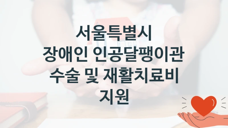 서울특별시 “장애인 인공달팽이관 수술 및 재활치료비 지원” 복지 지원 정책 – 자격 요건과 접수 방법