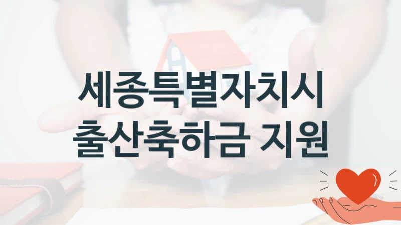 세종특별자치시
출산축하금 지원