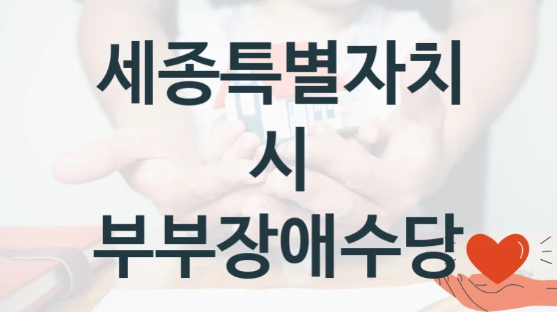 세종특별자치시
부부장애수당
