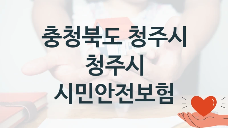 충청북도 청주시
청주시 시민안전보험