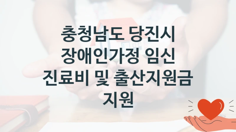 충청남도 당진시 지원정책, 장애인가정 임신 진료비 및 출산지원금 지원, 신청 조건과 신청 방법