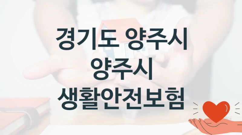 경기도 양주시
양주시 생활안전보험